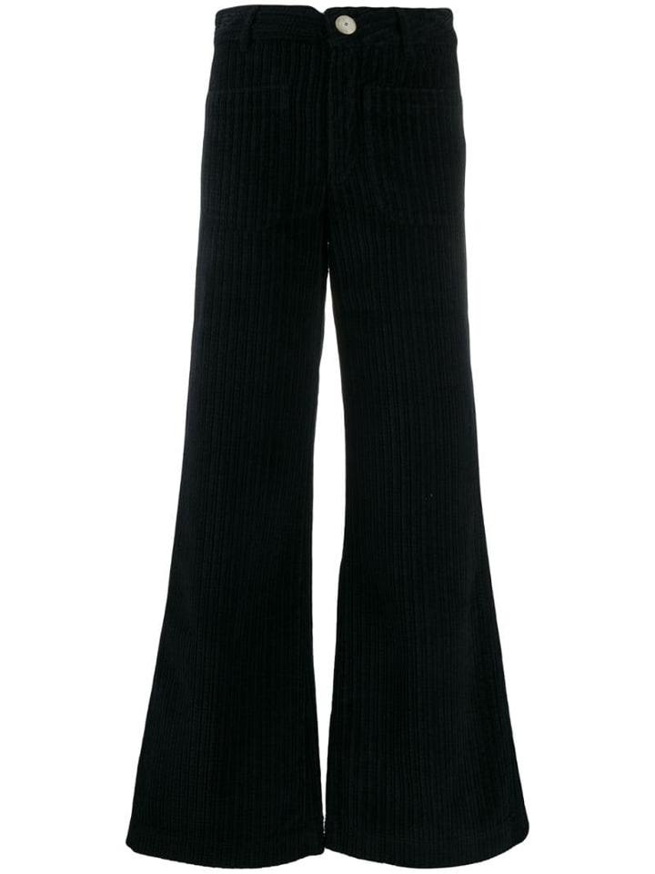 Masscob Flared Cord Trousers - Black