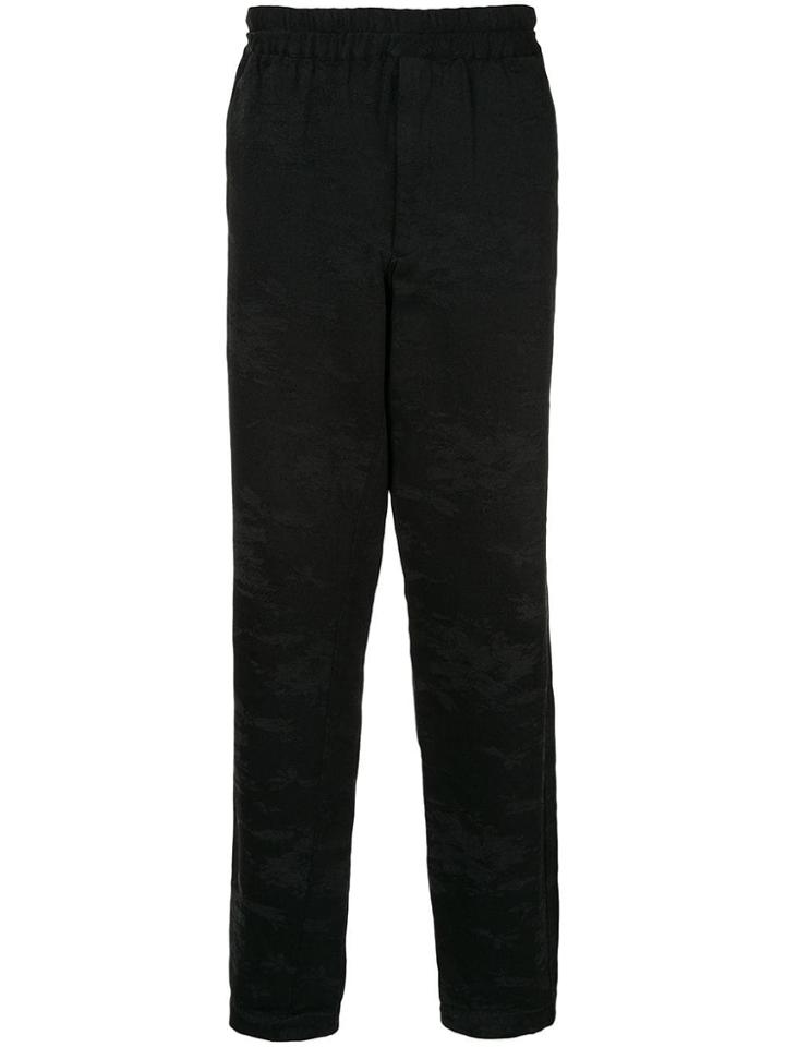Comme Des Garçons Pre-owned Embroidered Track Pants - Black