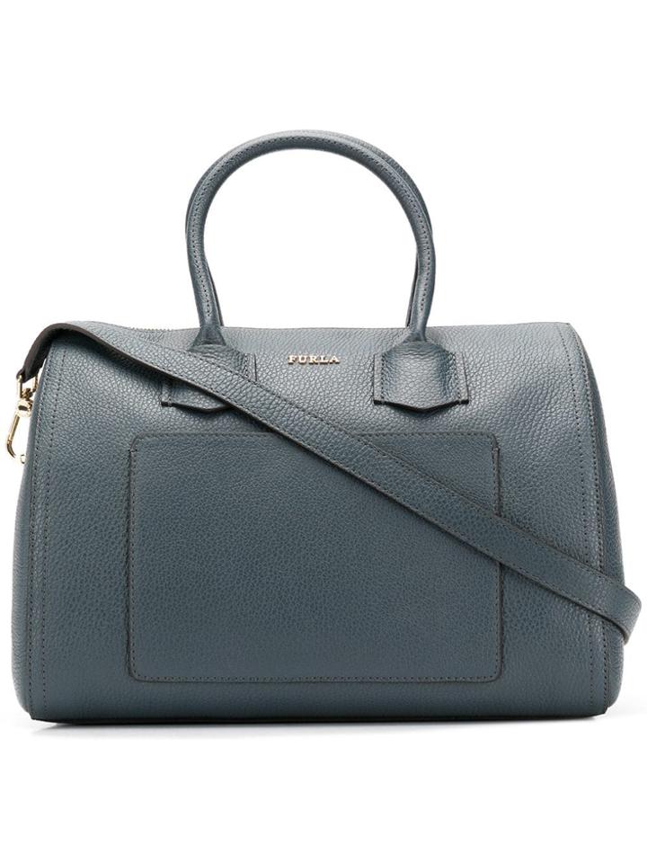 Furla Alba Satchel Bag - Grey