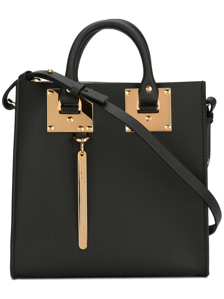 Sophie Hulme 'square' Tote, Women's, Black, Leather