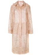 Christopher Kane Plastic Lace Raincoat - Nude & Neutrals