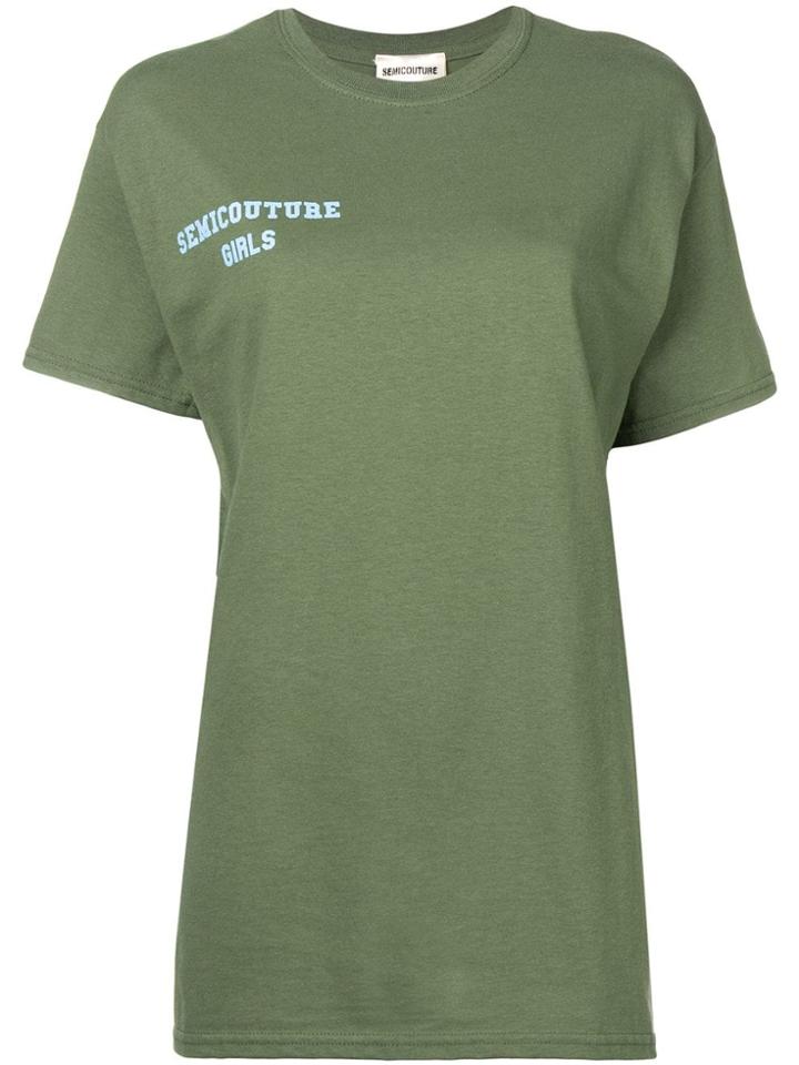 Semicouture 'laura' T-shirt - Green