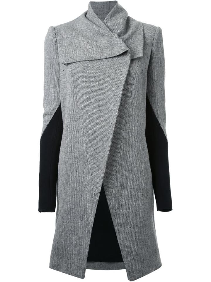 Kitx Structured Open Front Coat, Women's, Size: 12, Grey, Hemp/organic Cotton/yak