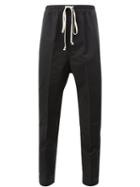 Rick Owens - Tailored Track Trousers - Men - Cotton/polyamide - 50, Black, Cotton/polyamide