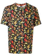 Ps By Paul Smith Floral Print T-shirt, Men's, Size: Large, Black, Cotton