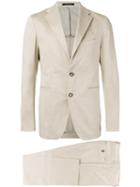 Tagliatore - Welt Pockets Two-piece Suit - Men - Cotton/spandex/elastane/cupro - 46, Nude/neutrals, Cotton/spandex/elastane/cupro
