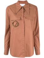 Acler Alameda Utility Shirt - Brown