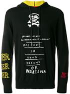 Diesel Colour-block Slogan Hoodie - Black