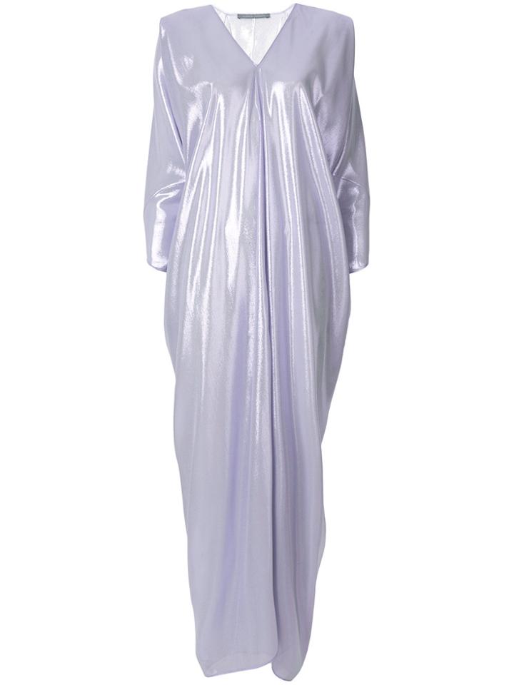 Alberta Ferretti Sheer Maxi Dress - Blue