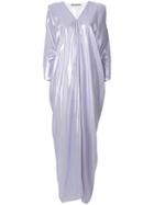 Alberta Ferretti Sheer Maxi Dress - Blue