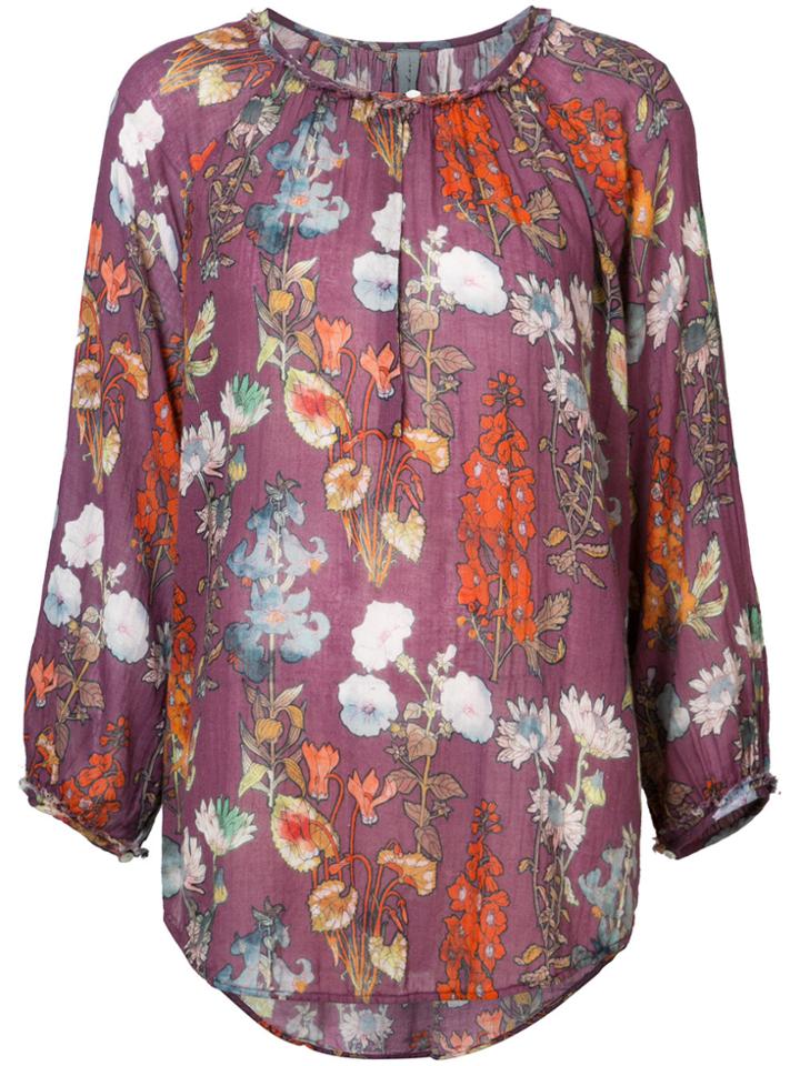Raquel Allegra Loose Fit Blouse - Pink & Purple
