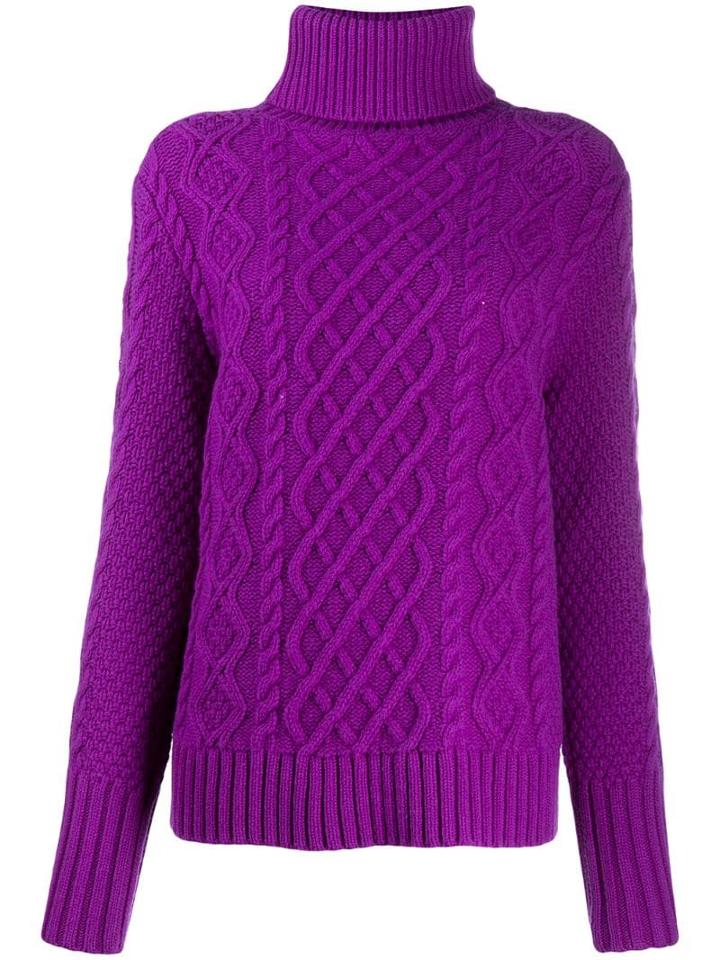 Chinti & Parker Novelty Knit Jumper - Purple