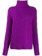 Chinti & Parker Novelty Knit Jumper - Purple