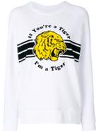 Zoe Karssen Tiger Slogan Sweatshirt - White