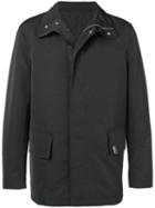 Versace Collection Straight Fit Coat - Black
