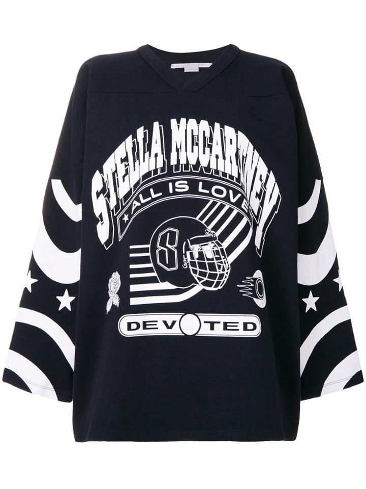 Stella Mccartney All Is Love Print Sweatshirt - Blue