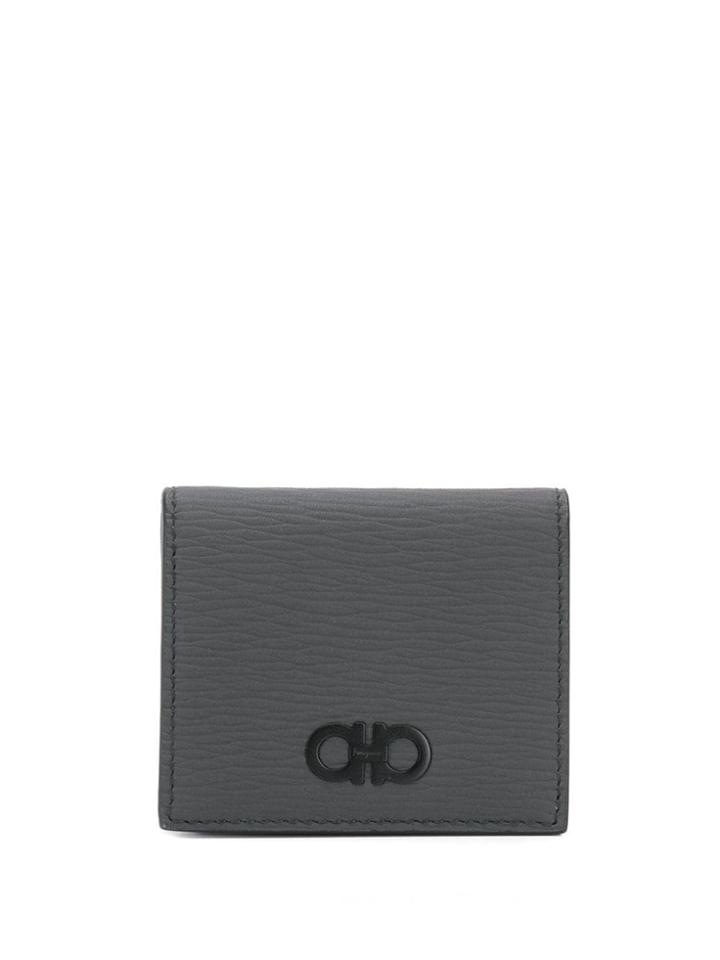 Salvatore Ferragamo Gancio Coin Wallet - Grey