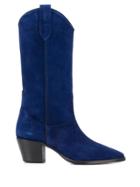 Paris Texas Knee-length Cowboy Boots - Blue