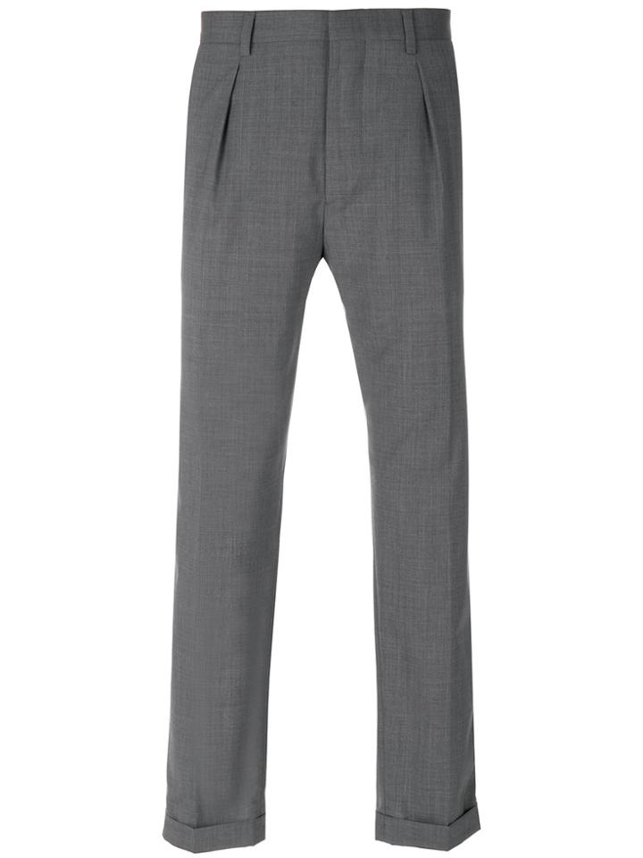Prada Tailored Cropped Trousers - Grey