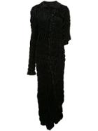 Comme Des Garçons Asymmetric Draped Dress - Black