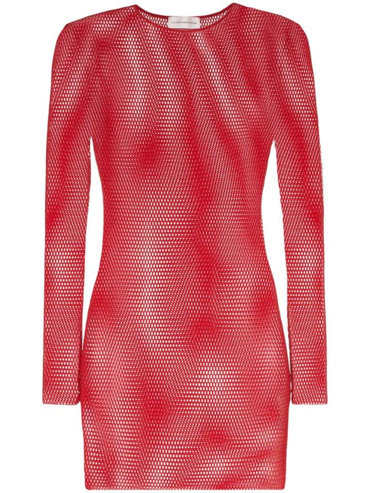 Faith Connexion Netted Long-sleeved T-shirt - Red