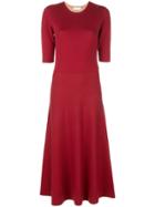 Gabriela Hearst Seymore Midi Dress - Red