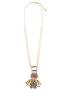 Camila Klein Embellished Long Necklace - White