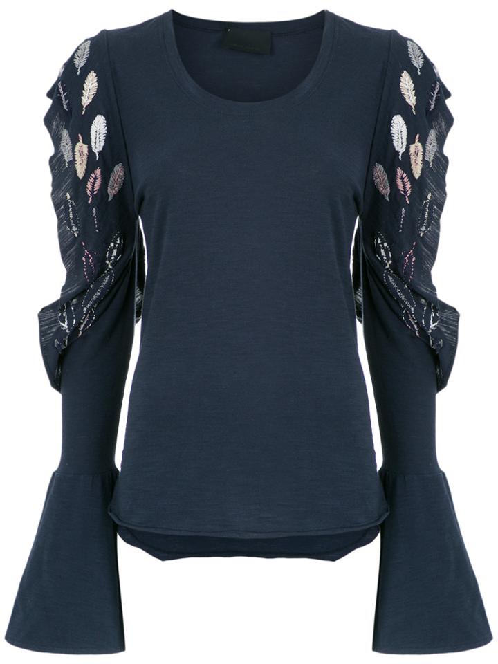 Andrea Bogosian Cut Out Details Top - Blue