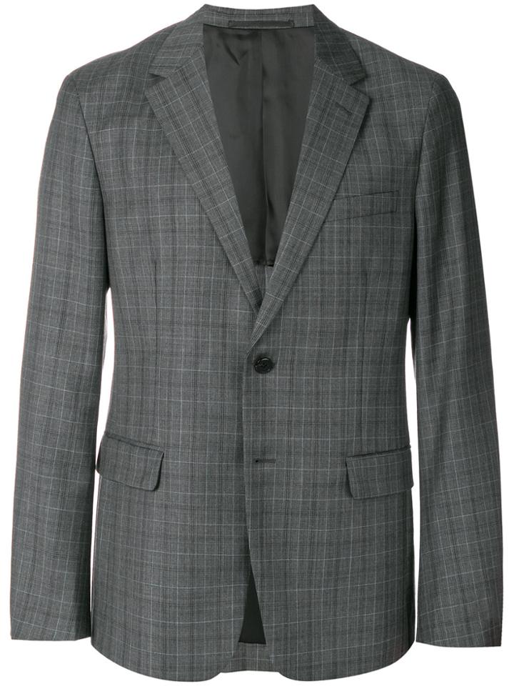 Prada Checked Blazer - Grey