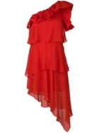 Givenchy One-shoulder Dress - Red