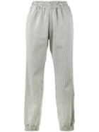 Mira Mikati Embroidered Stripe Track Pants, Women's, Size: 34, Black, Cotton/spandex/elastane/polyester