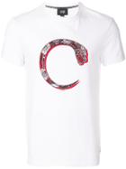 Cavalli Class Snake Print T-shirt - White
