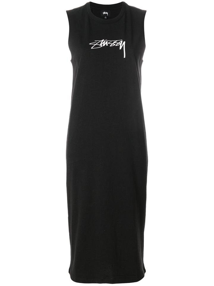 Stussy Logo Jersey Dress - Black