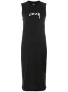 Stussy Logo Jersey Dress - Black
