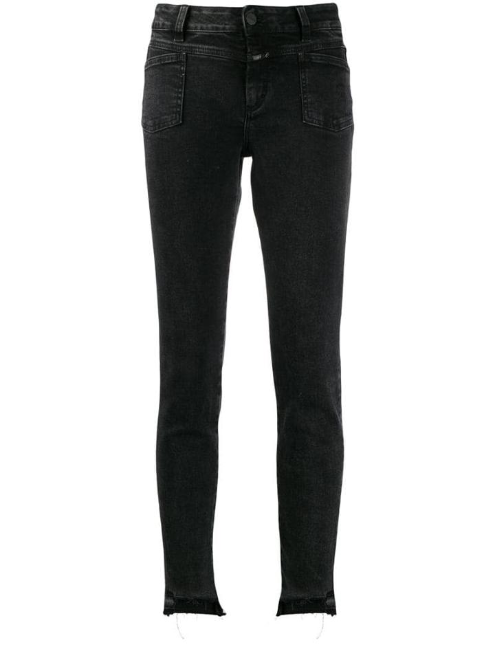 Closed Reverse Pocket Skinny Jeans - Black