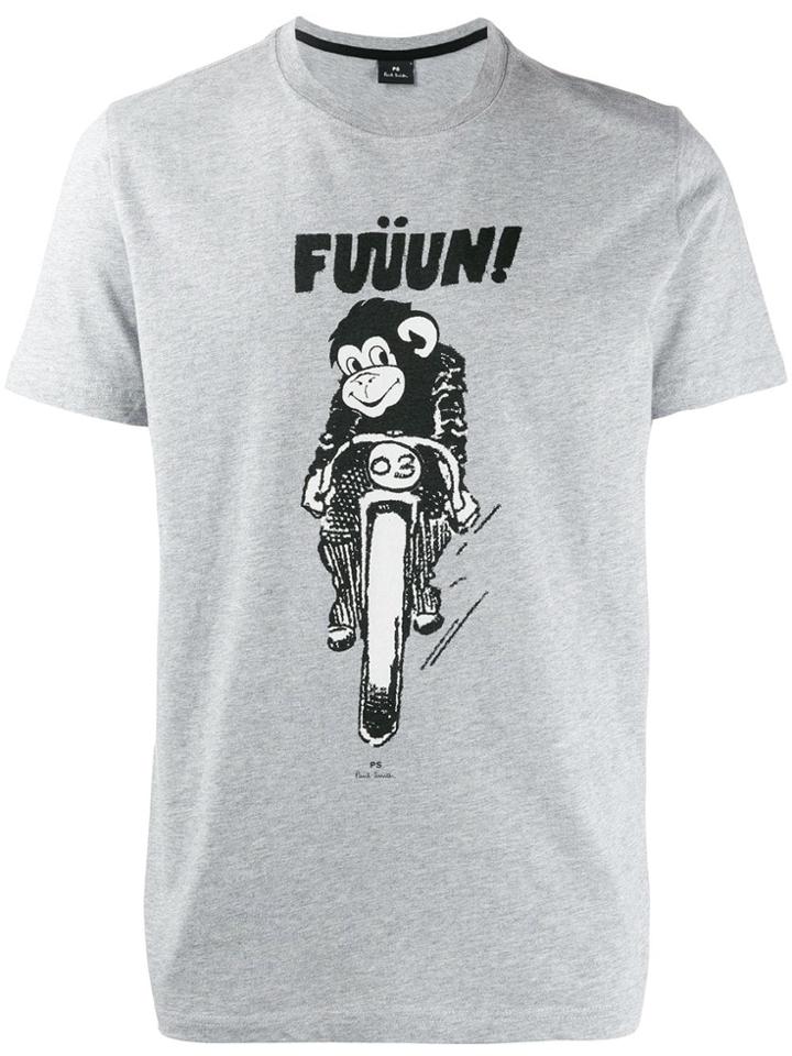 Ps Paul Smith Monkey Fun T-shirt - Grey