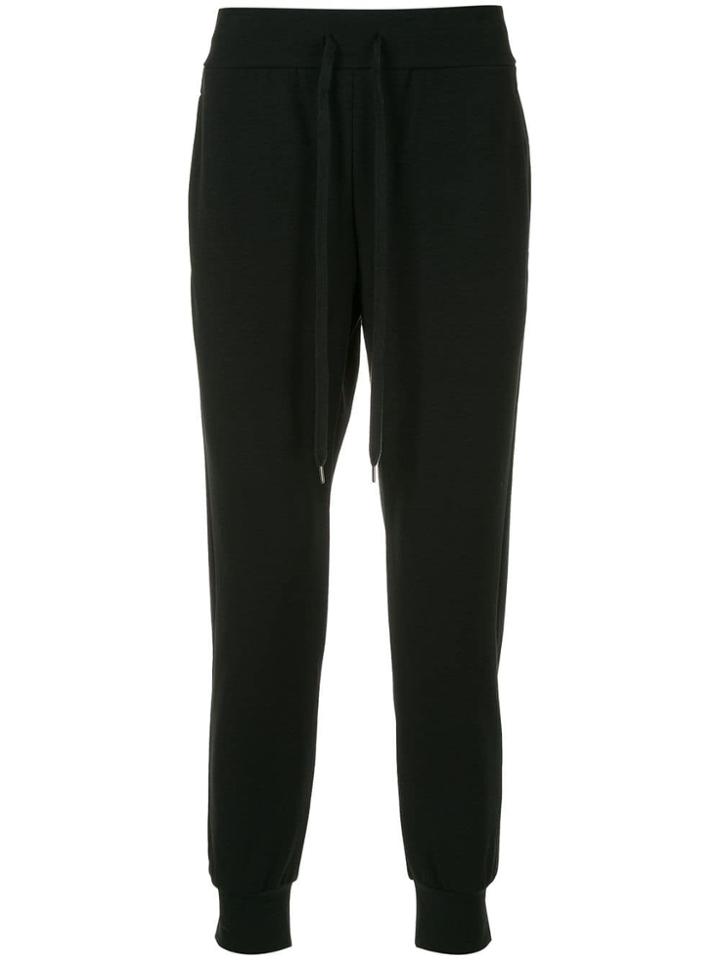 Attachment Drawstring-waist Track Pants - Black