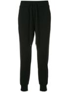 Attachment Drawstring-waist Track Pants - Black