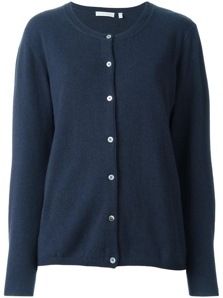The Mercer N.y. Classic Cardigan, Women's, Size: 40, Blue, Cashmere