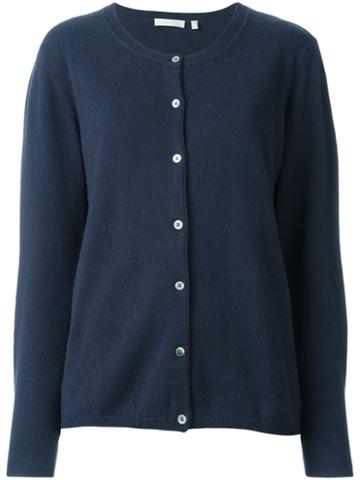 The Mercer N.y. Classic Cardigan, Women's, Size: 40, Blue, Cashmere