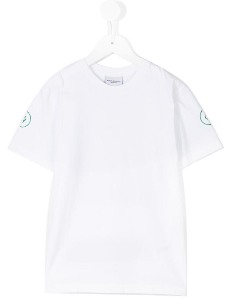 Marcelo Burlon County Of Milan Kids Staff T-shirt, Boy's, Size: 6 Yrs, White