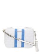 Michael Michael Kors Stripe Detail Crossbody Bag - White
