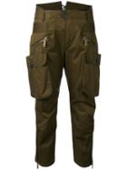 Cropped Cargo Trousers - Women - Cotton - 36, Green, Cotton, Dsquared2