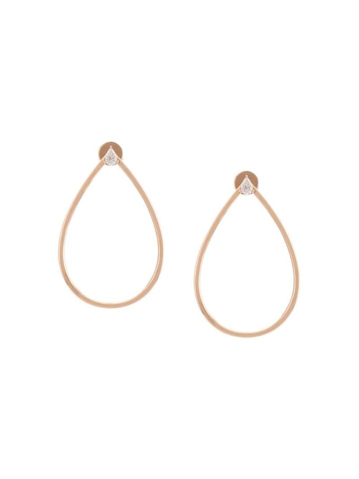 Anita Ko Pear Hoops - Neutrals