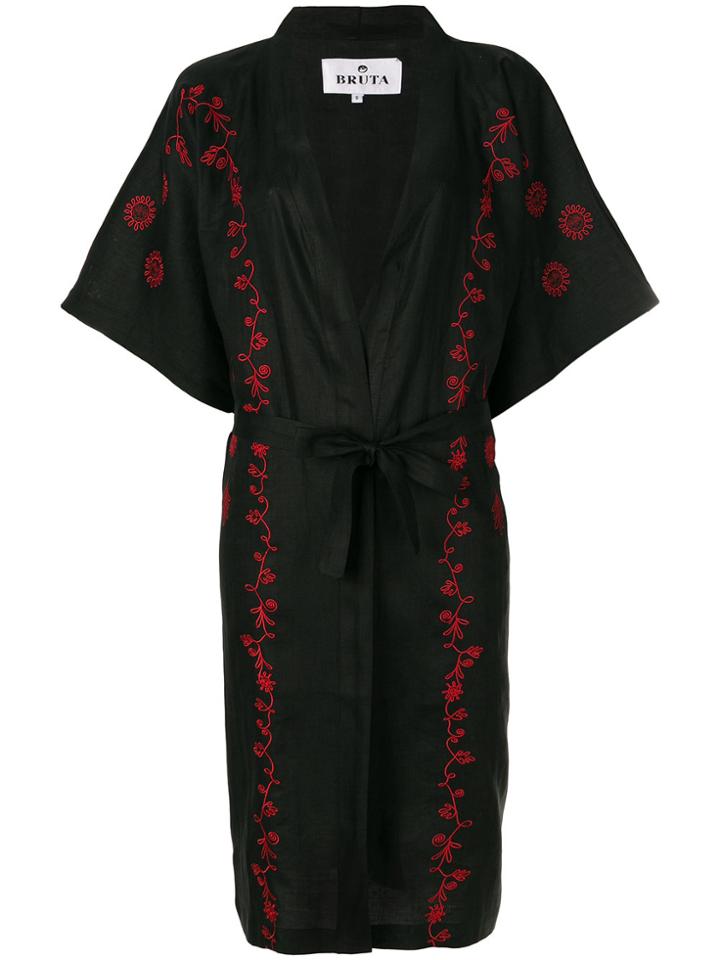 Bruta Calder Flower Kimono - Black