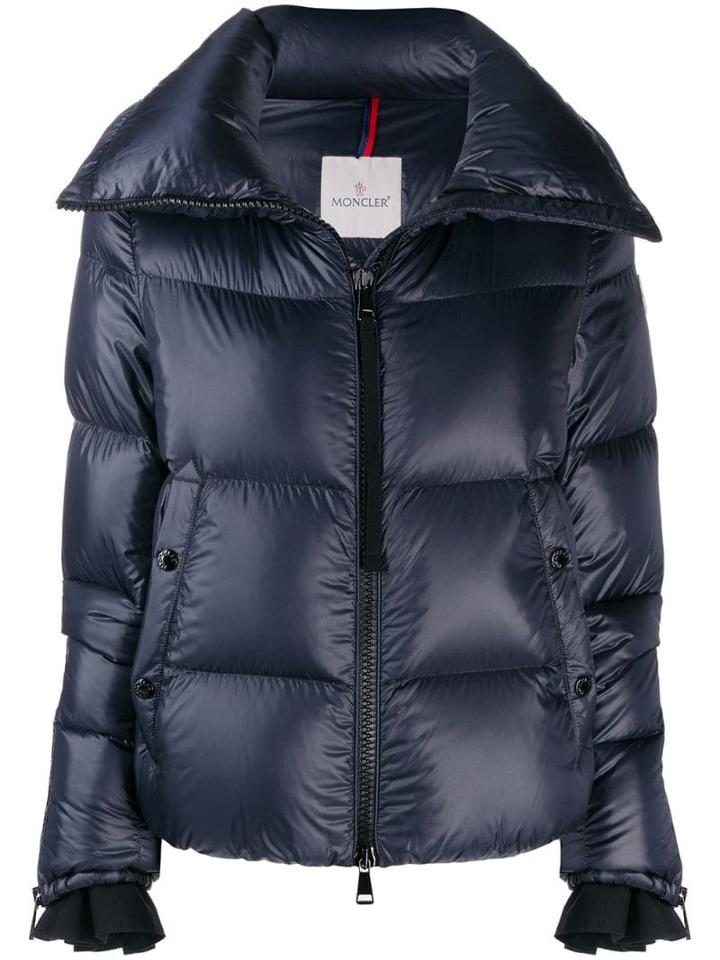 Moncler Logo Patch Puffer Jacket - Blue