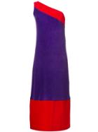 William Vintage 1976 One Shoulder Dress - Pink & Purple