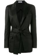 Barbara Casasola Single Breasted Blazer, Women's, Size: 40, Black, Wool/silk