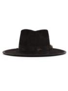 Nick Fouquet Fur Detail Hat, Men's, Size: 59, Black, Leather