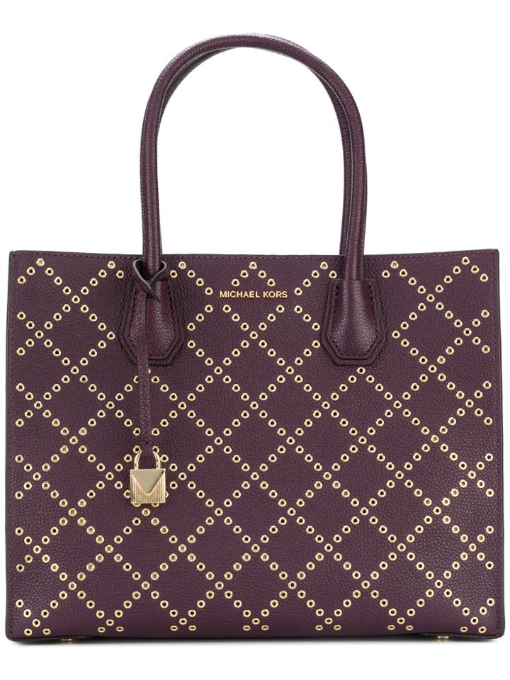 Michael Michael Kors Mercer Large Tote - Pink & Purple
